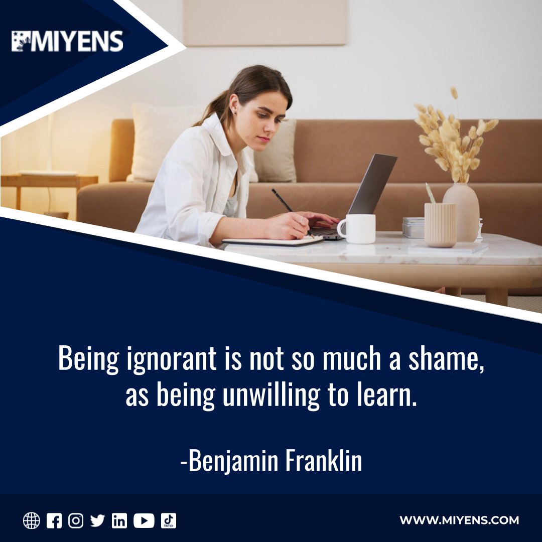 miyens's tweet photo. Always be open to learning. You can learn from anyone, and from any situation. You can learn from the fool as well as the genius. Bruce Lee said, “A wise man can learn more from a foolish question than a fool can learn from a wise answer.”

Good Morning Everyone ☀️
#Mi https://t.co/TkNTOmSdwS