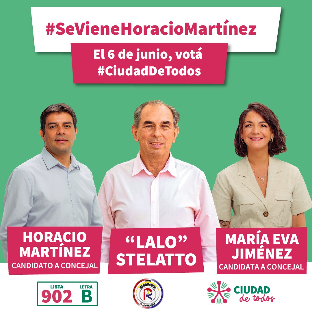 GuastavinoSeba's tweet photo. Votá a Horacio Martínez y María Eva Jiménez para el Concejo.
Junto al Intendente @lalostelatto seguiremos trabajando para hacer de #Posadas una ciudad más Inclusiva, Sustentable y  Moderna, donde todos tengamos las mismas oportunidades.
📣 LISTA 902, LETRA "B" 📣
#SeVieneHoracio https://t.co/cvqReoLPrk