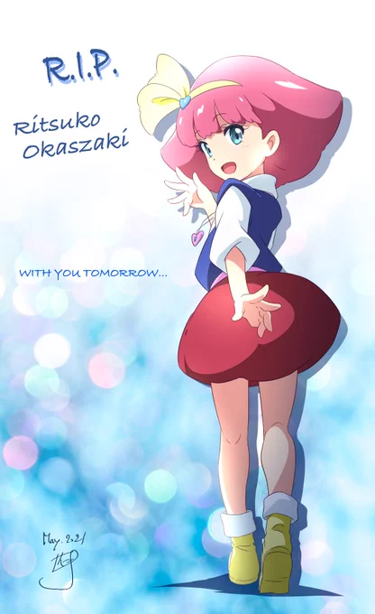 #今月描いた絵を晒そう
赤青黄色の〜_φ(‾∇‾* )(笑) 