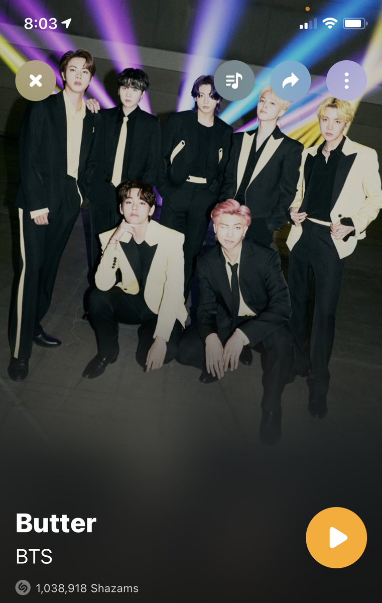 BTSonShazam's tweet photo. #BTS_Butter was just playing on #MostRequestedLive as No. 1 requested song of the hour! Were you jamming to it? @BTS_twt is today’s guest so make sure to tune in!

Thank you @MostRequestLive @OnAirRomeo! 💜🧈 https://t.co/3XNFWRsUVR