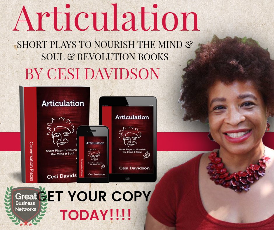 GenesisSciFi's tweet photo. Articulation: Short Plays to Nourish the Mind and Soul
By Cesi Davidson. Click https://t.co/kcI9XUmZre
These short plays are swift but indelible, both light and enlightening, their profound human truths conveyed with power and originality. https://t.co/LqflamM0te