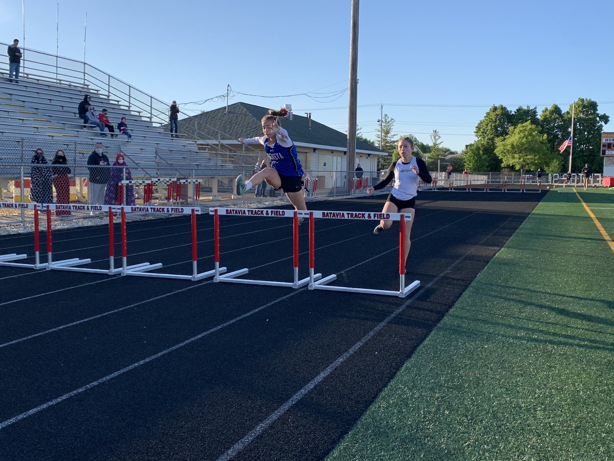 Caitlin and Kelly running fast over those hurdles.