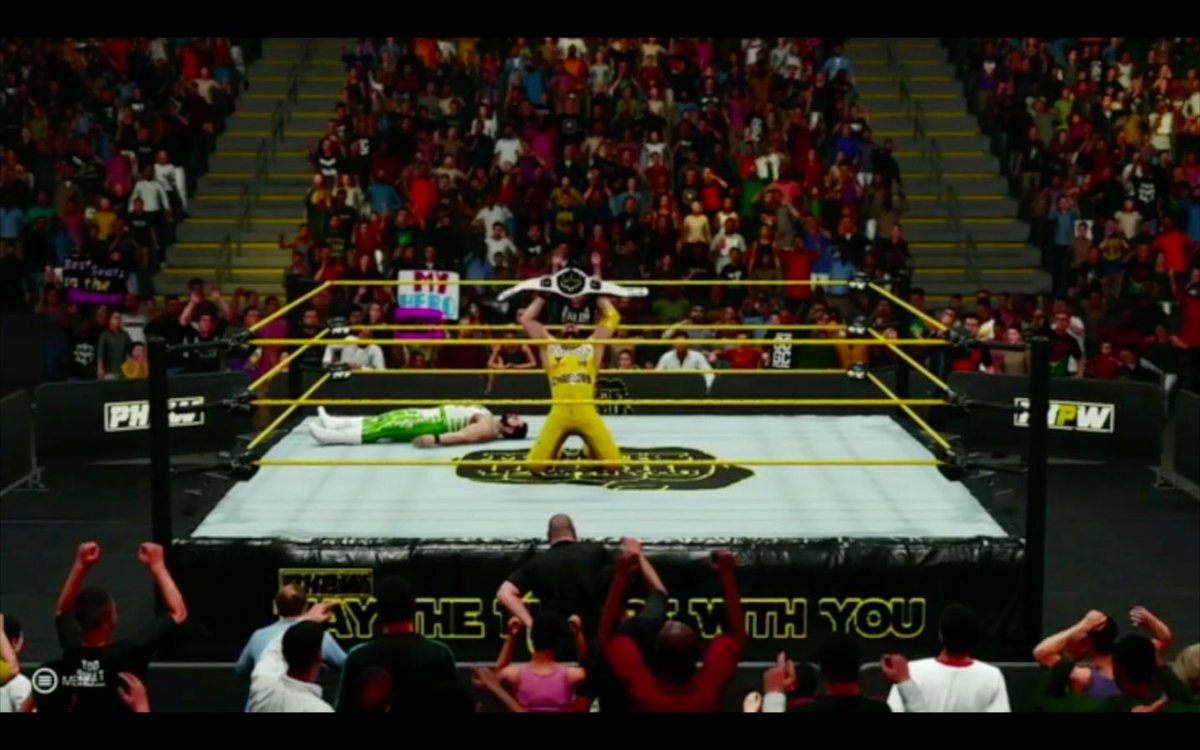 PHPWrestling's tweet photo. AND NEEWWWWWWW!!! Ethan Chambers has won the Gatekeeper Championship!! @Vivalaethan #MayTheFistBeWithYou https://t.co/Ffa3gWn8Yu