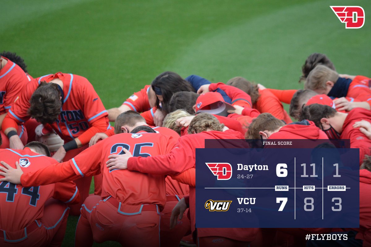 DaytonBaseball's tweet photo. #FlyBoys fall in the title game. Thank you to everyone who followed us during this unprecedented season, we'll be back. https://t.co/wqxvqpilZC