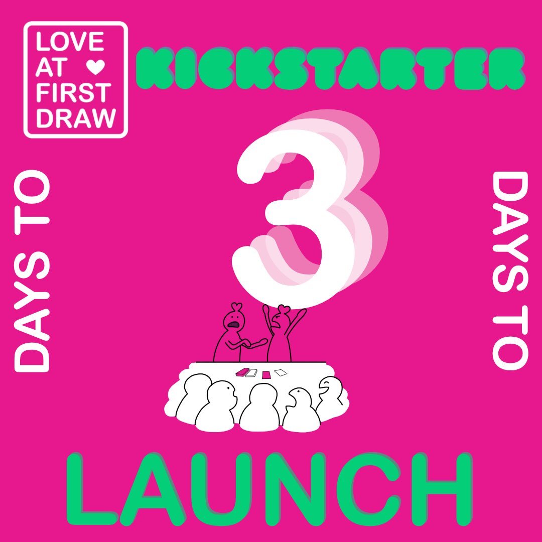 loveatfirstdraw's tweet photo. We are just 3 DAYS away from the launch of our Kickstarter❣️Click the link in our bio to follow and get all the updates ❣️ Any support goes a long way 💕😊 https://t.co/Q0DtadNZes