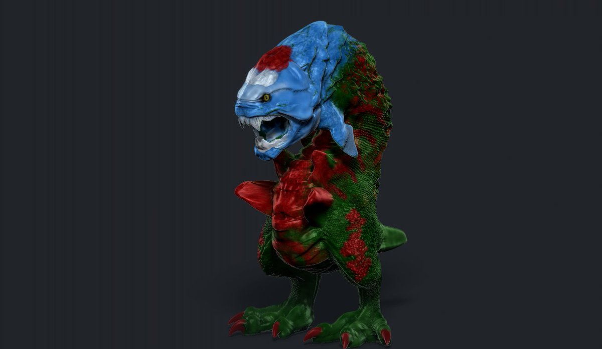vankev's tweet photo. Days 27
#dracovish #hydragon
#challenge #monthchallenge #Pokemon #pokemongo #pokemay #pokemay2021 #art #artist #promptlist #pokémonpromptlist #zbrush https://t.co/DKgqPJc1cr