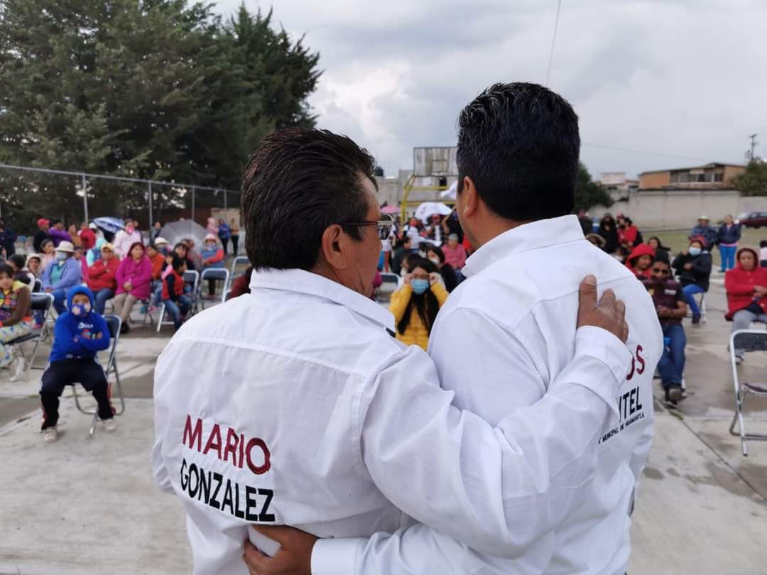 JCSantiagoP's tweet photo. Un VOTO por MORENA es un voto por la transformación de #Huamantla🚩.

Un gusto acompañar en este gran cierre de campaña en📍Pueblo de la Cruz, a nuestro próximo Presidente de Comunidad, Mario González Ramirez. https://t.co/eLSlpAf97E