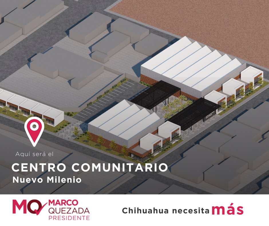 Los Complejos Integrales Comunitarios van a ser una realidad, vamos a invertir con toda firmeza en puntos específicos de nuestra capital para que niñ<a href="/s/">『S』</a>, padres de familia y adultos mayores tengan herramientas que impulsen su desarrollo y talentos.
#MarcoQuezadaPresidente