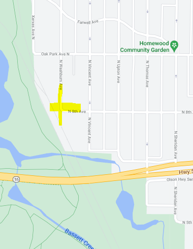 CrimeWatchMpls's tweet photo. Suspect/s in a flee just apprehended at gunpoint from a carjacked vehicle near 8th and Washburn Ave N.
The vehicle went "off road" and through some road closures for a bit before coming to a stop. At least two occupants. 
EMS for a leg injury to a party.
19:50 https://t.co/HWlr3OFQbq