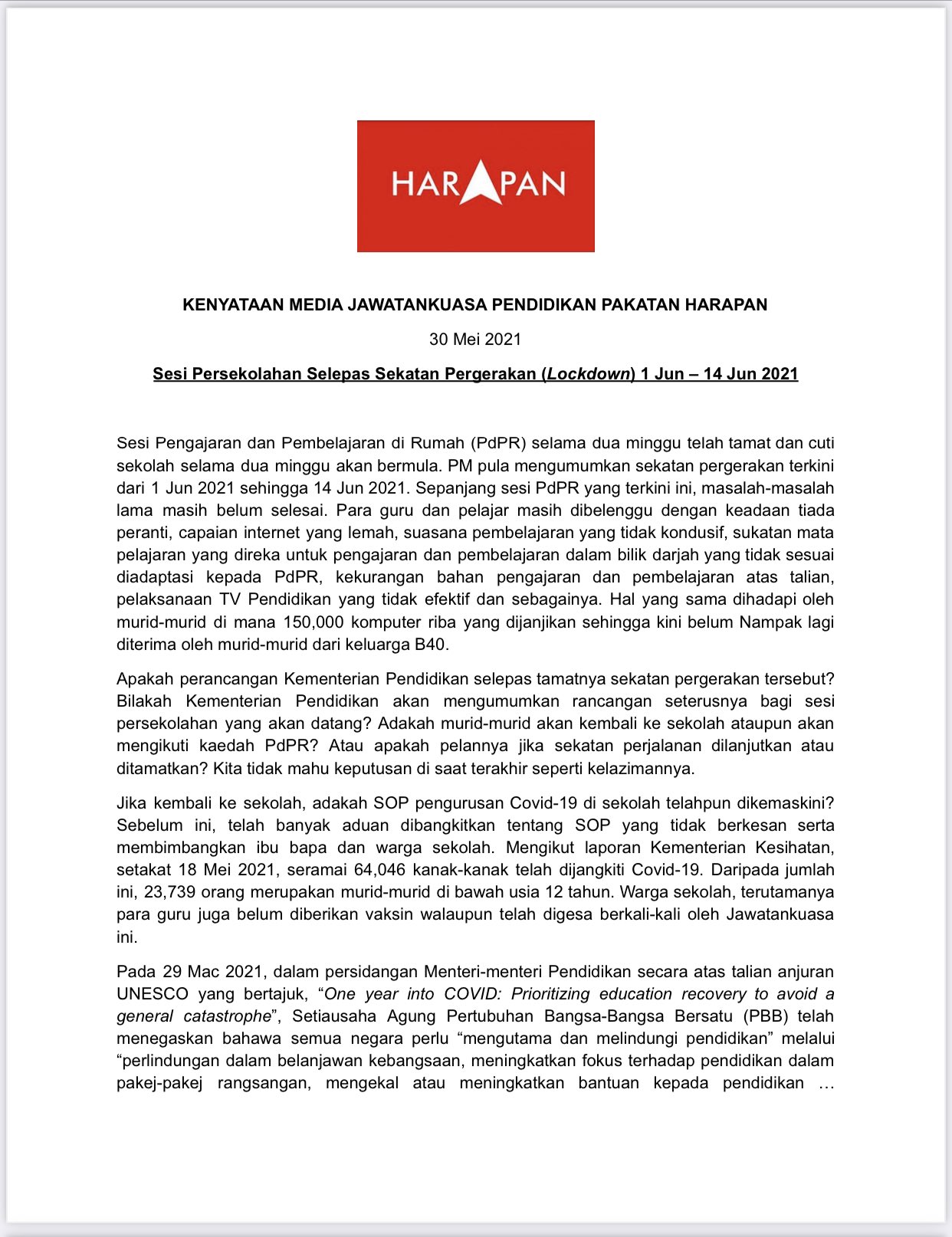 Pakatan Harapan On Twitter Jawatankuasa Pendidikan Sesi Persekolahan Selepas Sekatan Pergerakan Lockdown Maszlee Niknazmi Teonieching Scheekeong Natrahismail6 Https T Co Xlc2kbongl