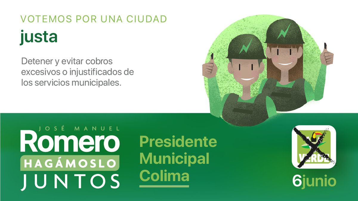 RomeroCoello's tweet photo. Transformar la realidad es posible, hoy es el momento para nuestra ciudad. ¡Hagámoslo juntos, vamos a Votar!
#HagámosloJuntos #ColimaCapitalVerde https://t.co/B1UygJY8Cu