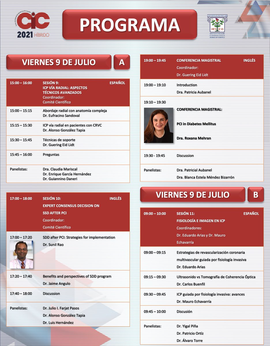 <a href="/Drroxmehran/">Dr Roxana Mehran</a> <a href="/SVRaoMD/">Sunil V. Rao</a> <a href="/Julio_Farjat/">Julio Farjat Pasos</a> <a href="/jaimeanguloo/">Jaime Angulo MD, FSCAI.</a> <a href="/BizarronBlanca/">Blanca E. M-Biza</a> <a href="/EduardoAArias1/">Eduardo A. Arias</a> <a href="/MauroEchavPinto/">Mauro Echavarria Pinto</a> <a href="/YIGAL_PR/">Yigal PR</a> <a href="/TorreAlvaro/">Alvaro Torre</a>