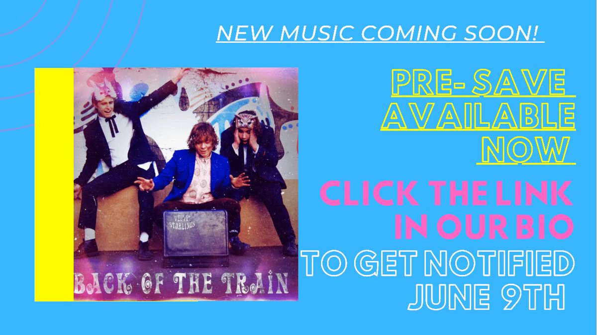 lemonsunrecords's tweet photo. Pre save now available for the brand new @VelvetStarlings single #BackOfTheTrain out June 9th 🚞🎶🔥 

Link right here or in our bio 🚞😁

https://t.co/D25SifzIl2 https://t.co/jy2GfvG5Te
