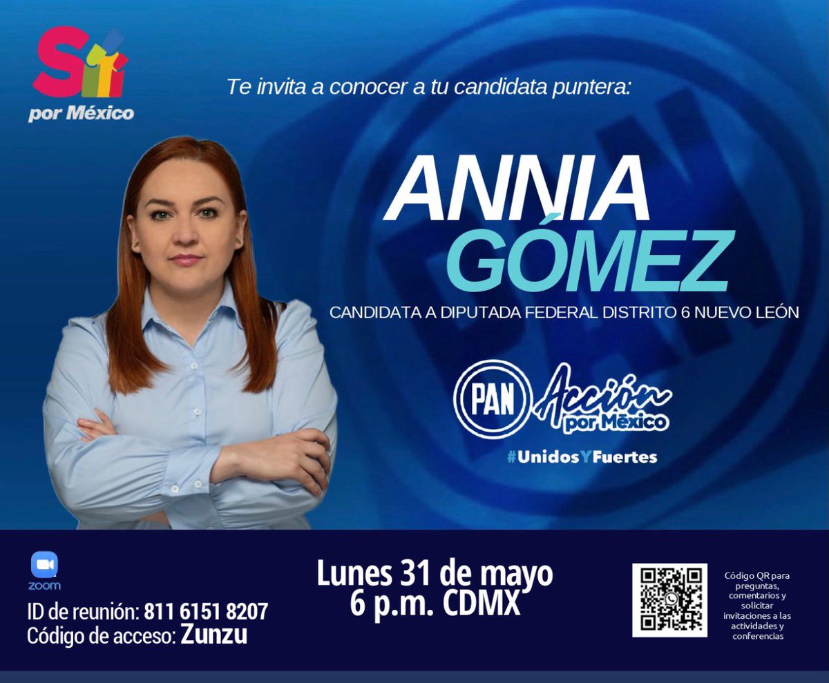 AnniaGomezNL's tweet photo. Gracias a @SiPorMx por la invitación.
¡Nos vemos el próximo lunes!
Conoce mis propuestas y mi trabajo ya probado.
#DefendamosLoNuestro 👊 https://t.co/GKThWMblVc