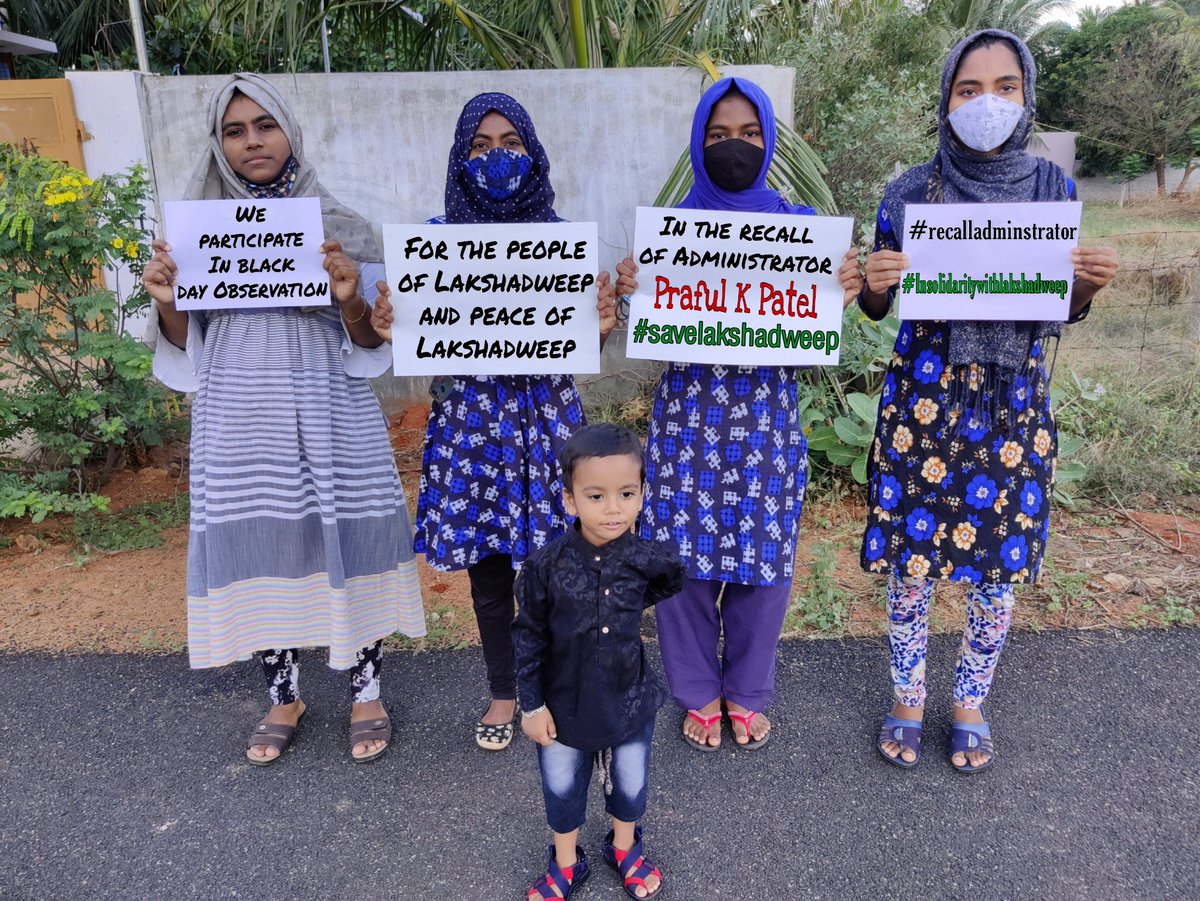 thasha9497's tweet photo. We participate on 30 May black day Observation
Go back Prafool BJP sanghis
Allow Lakshadweep to have peace
Let us live in peace let Lakshadweep live
#SaveLakshadweep 
#RevokeLDAR 
#StandWithLakshadweep 
@iumlofficial https://t.co/w7v7jMXkGR
