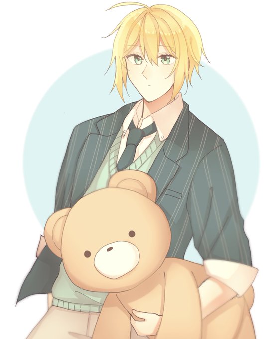 ぬいぐるみ抱えてのtwitterイラスト検索結果