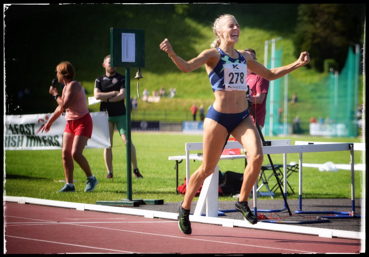BernMcAllister's tweet photo. Amazing race and qualifying time set today at the #belfastmilers meet this afternoon by #alexandrabell https://t.co/s7jVSnpT93