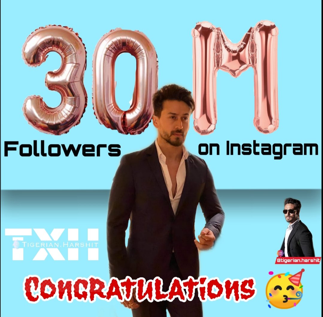 hxrshits's tweet photo. Congratulations @iTIGERSHROFF For 30 Millions Followers On Instagram ๐คฉ๐ฅณ๐ฅณ
3rd Most Followed Y-Gen Bollywood Actor โ
#TigerShroff #StrongestFandom
#Tigerians #Heropanti2
@AyeshaShroff @TeamTIGERSHROFF https://t.co/FIg3ViGHSU