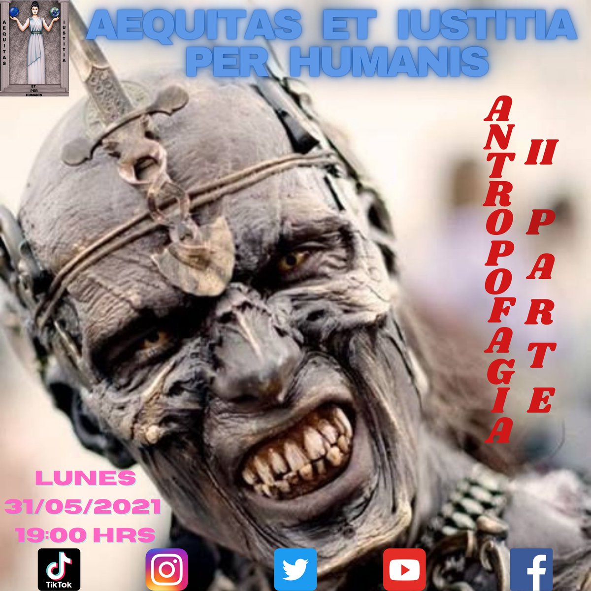 EtHumanis's tweet photo. Listo el. Flyer para el siguiente programa por la fan page en facebook @EtHumanis y por mi canal de youtube https://t.co/L6ab7nufau
Tema: antropofagia II partes, lunes 19:00 https://t.co/DOk7uuXTNV