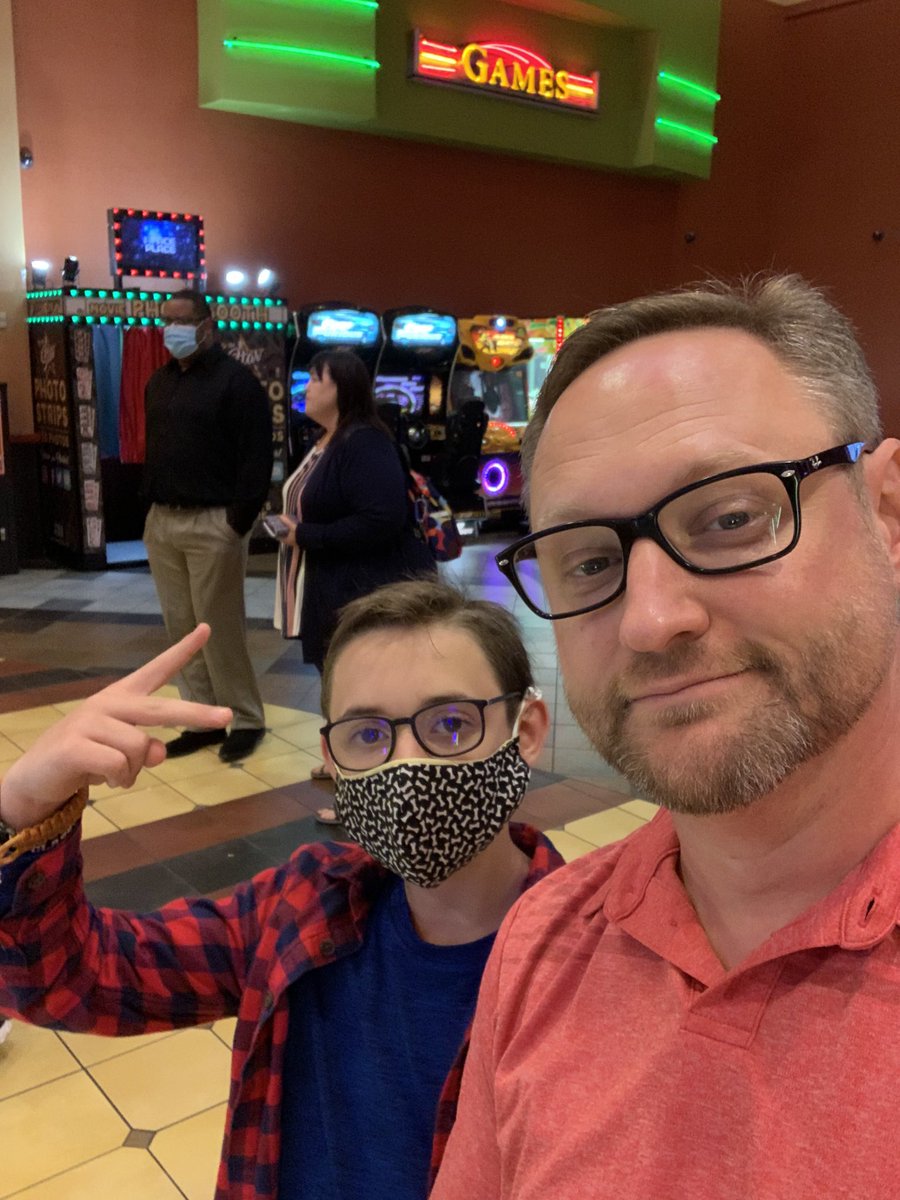 EarleKillius997's tweet photo. Thank you to @johnkrasinski for a great night at the movies!  My son and I both loved A Quiet Place Part 2!    Fantastic movie! https://t.co/fGFRtOEWpk