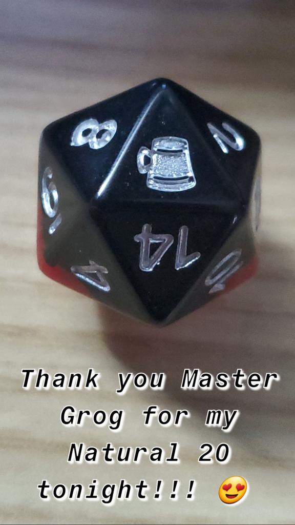 PhotoFiend666's tweet photo. @WillingBlam thank you oh gracious Poobah for your blessing 🙌 #VoxMachina #CriticalRole #GrogStrongjaw #Natural20 #dnd https://t.co/azPtiSziti