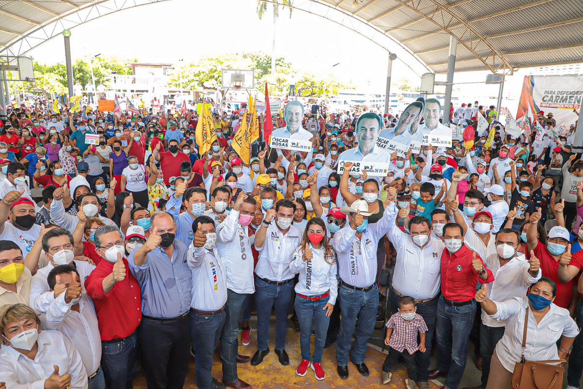 gdehoyoswalther's tweet image. En Campeche y representando a @SiPorMx participé en los cierres de campaña de @ChrisCastroB para Gobernador, @OscarRosasGlz como Alcalde de #Carmen y @chavafariasgon para Diputado. Gracias a @alitomorenoc y @carlosiriarte_ el impulso a la coalición #VaPorCampeche y su anfitrionia