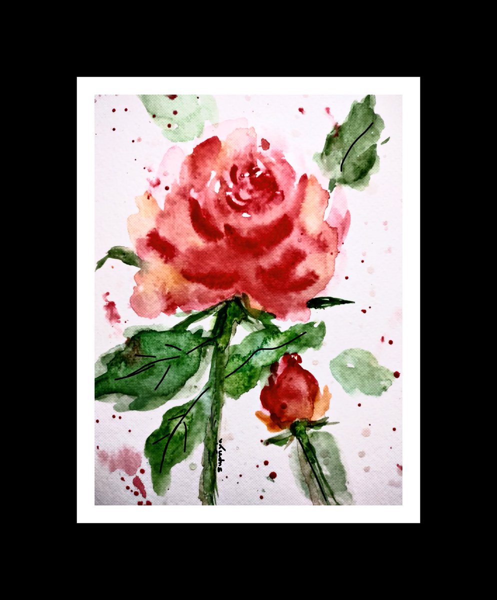 Supriyablossom's tweet photo. Happy National creativity day !
Rose watercolour painting by me. #rose #creativity #paintings #art https://t.co/tRdj4khTLj