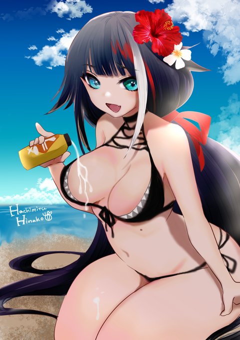 #みなさん去年の今頃はどんな絵描いてましたか 
水着ドイッチュラント🚤 