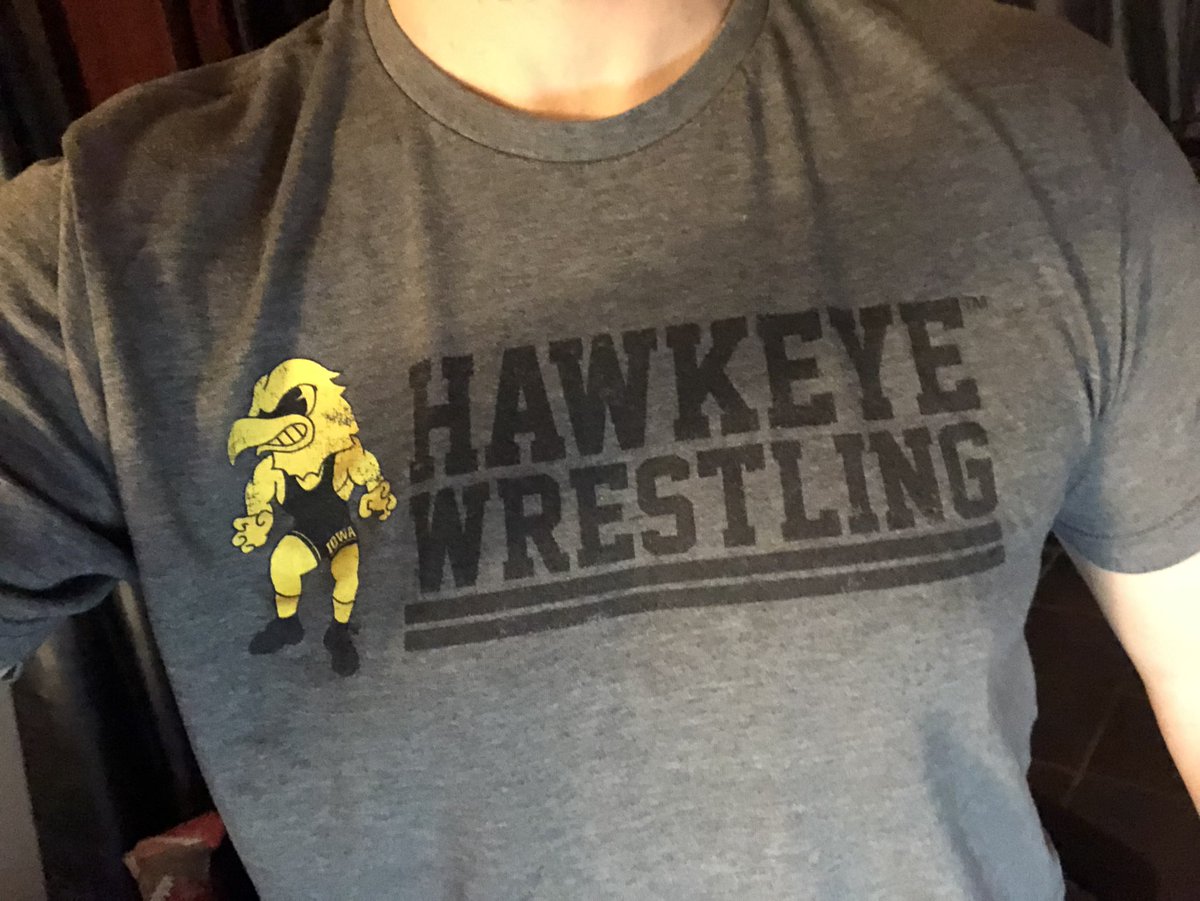 TheSaltyWalkon's tweet photo. Late night #WrestlingShirtADayinMay with the champs. @Hawks_Wrestling. These @the_rudis joints are super soft. #DeSanto https://t.co/aWqhsZ1tLU
