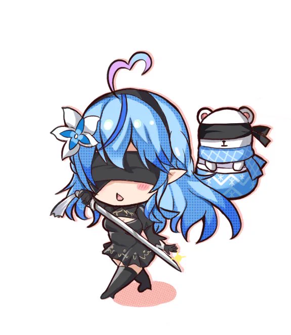 2B風ラミィちゃん✨
#LamyArt 