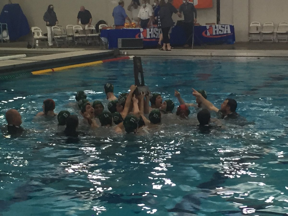 Stevenson Boys Water Polo caps off their undefeated season as State Champs! #PatriotPride