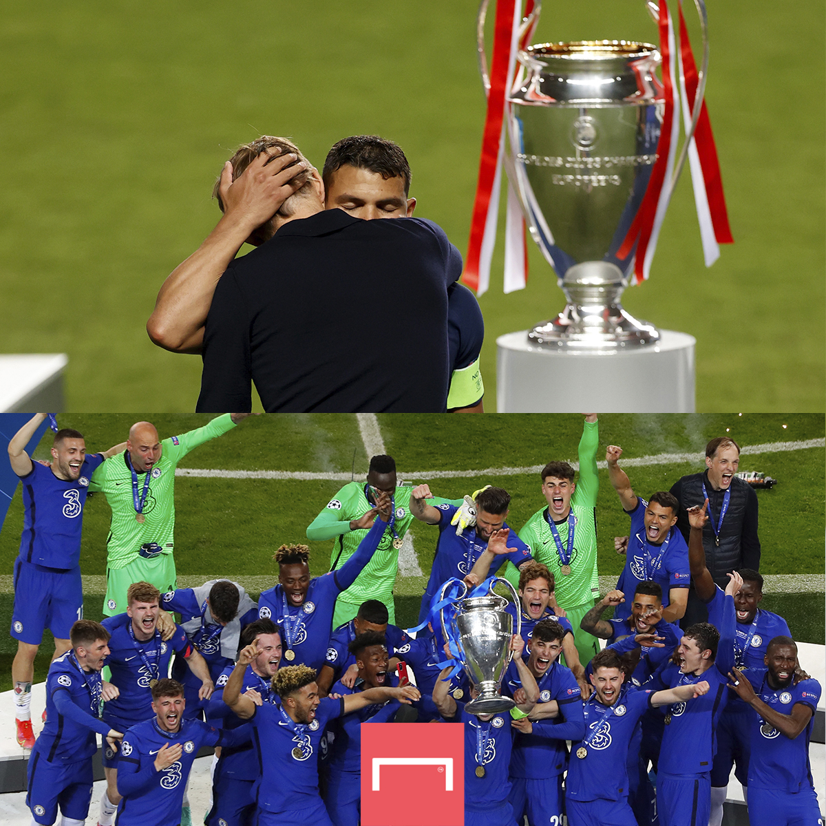 GOAL_ID's tweet photo. 2020: Thomas Tuchel dan Thiago Silva gagal juara Liga Champions = dilepas PSG 💔😢

2021: Keduanya juara Liga Champoins bersama Chelsea 🤩🏆

Revans sempurna! 

#UCLFinal #ChampionsLeague https://t.co/wqYcpEmHIa