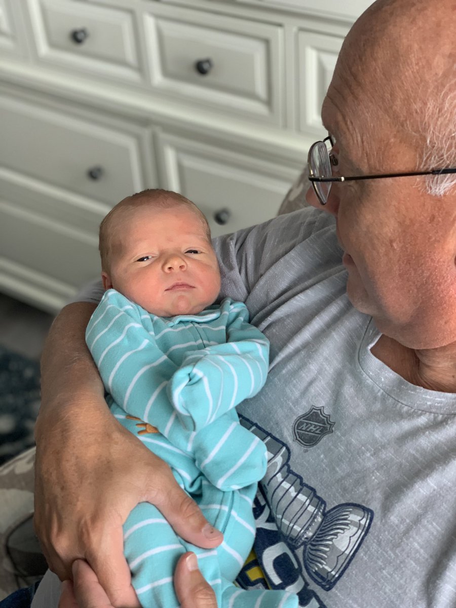 CoachJBuck_14's tweet photo. I’m not sure why I am so blessed. Today, for the 5th time, I was able to meet my newborn grandchild.  It never gets old. Never. https://t.co/Wu9Uu6RVt6