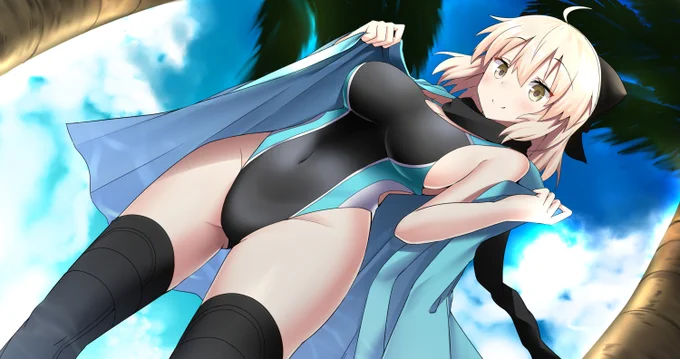 #暑いから水着絵をUPして元気を出そう
暑いわ!(# ゜Д゜) 