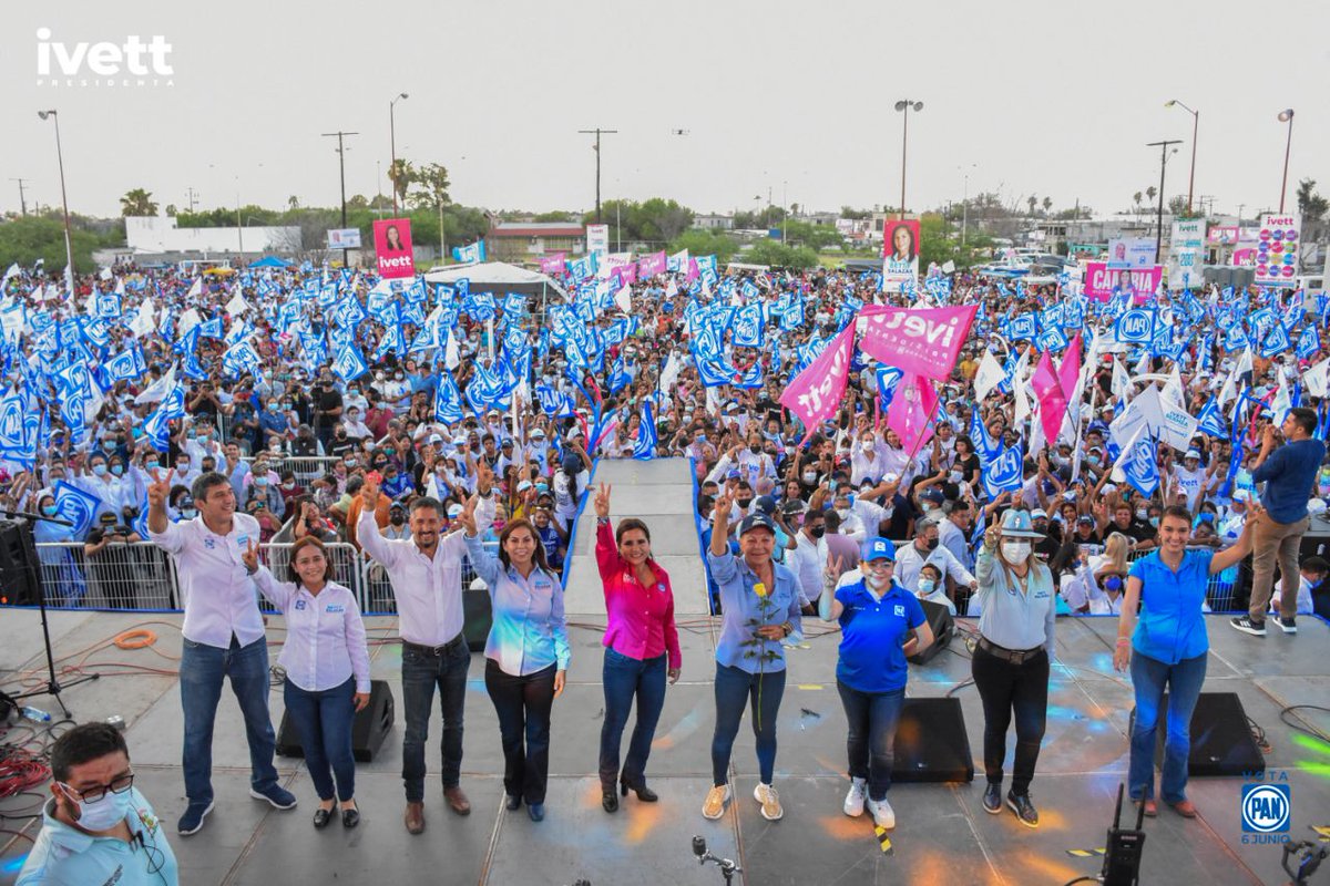 Gracias 🙏 a los miles de #matamoreses que se dieron cita para disfrutar de este GRAN #CierreDeCampaña

¡Una súper fiesta  amenizada por #GrupoBelém, #GrupoCariño y La <a href="/OriginalLimonSL/">La Original Banda El Limón</a> ! 

¡Yo ya estoy lista!
¡#Matamoros está listo!

#IvettPresidenta 
#VotaPAN 💙