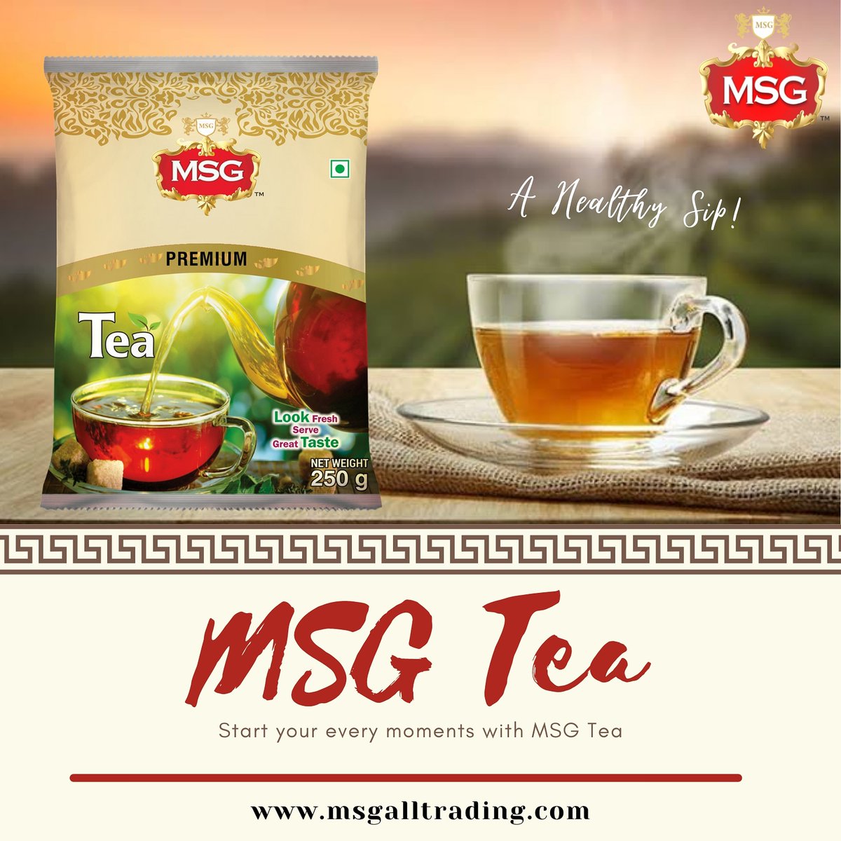 MSGAllTrading's tweet photo. MSG Tea helps to get rid from skin problems. It includes anti-inflammatory Properties.
MSG Tea Helps You to maintain a good Focus.
☑️Boosts Heart Health
☑️Improves Gut Health
☑️Improves brain function
☑️Boosts Immune System
Buy Now🛒: https://t.co/ZbPnU3jYXI
#MSGTea
#Covid19 https://t.co/Y1DNFWvx2n