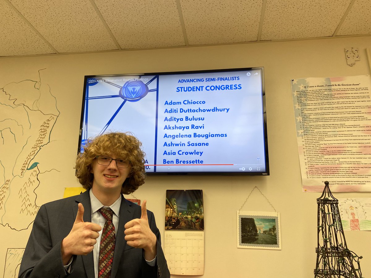 #FairviewTiger4n6. - Adam is moving on to the semi-final round! Top 25 in the country!!