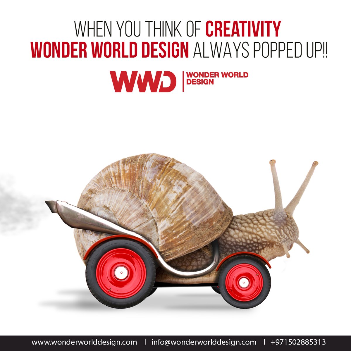 When you think of Creativity Wonder World Design always popped up!!
Get in touch with us on +971502885313 or Visit our Website wonderworlddesign.com to know more!

#WonderWorldDesign #Agency #DigitalMarketing #Digital #Dubai #DigitalInDubai #DigitalAgencyDubai...