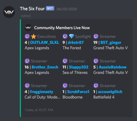 NRocketTV's tweet photo. I'm releasing a free version of my live now bot that you can to your own personal discord server. It's still in beta status so I appreciate any feedback to help improve the bot.

Here is the link to add it to your server
https://t.co/50Lx35Sctw

Let me know what you think! https://t.co/fJXO8X7O55