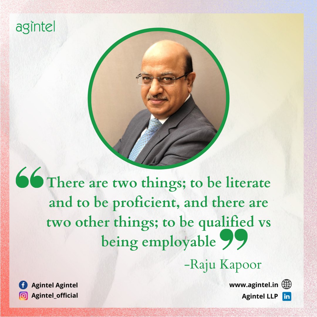 Agriinteligence's tweet photo. Excerpts from the #AgintelPodcast Series by Mr Raju Kapoor.
#agriliteracy #agriculture #agribusiness #agriculture #agricultureindia #webinar #agriwebinar #agriculturewebinar #podcast #podcastseries #agripodcast #agriculturepodcasts #quotes #agriculturequotes https://t.co/BylsPj6HYf