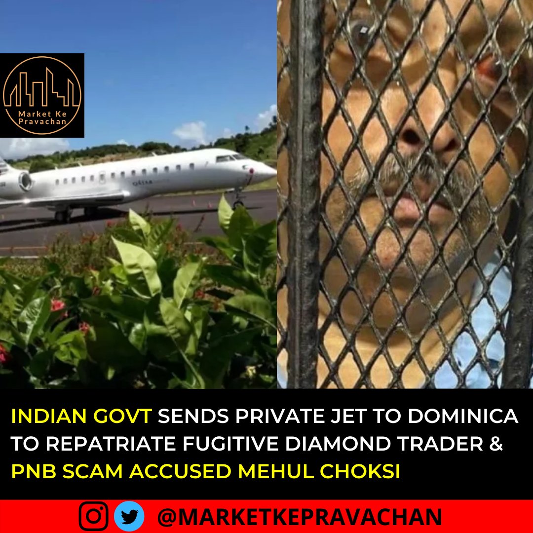 bizreadsin's tweet image. Private jet at Dominica airport is from India, confirms Antigua PM on Mehul Choksi repatriation

#mehulchoksi #pnbscam #scamsinindia 
#india #indianbusiness #businessnews #stockmarket #sharemarketnews #sharemarket #stockexchange #stockmarketnews #nse #bse #nifty #nifty50 #sensex