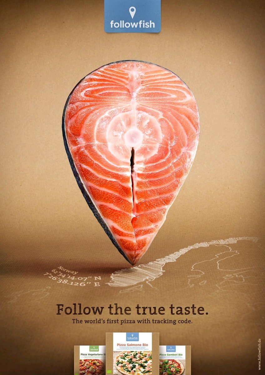 CharoDurang's tweet photo. Una campaña con una comunicación y gráfica impecable. 📍#FollowFish Propuesta de valor del producto: Código de seguimiento único. Cada ingrediente es rastreable hasta su origen exacto.
#customerCentric #marketing #pensamientoCreativo https://t.co/ndVKZcz9mq