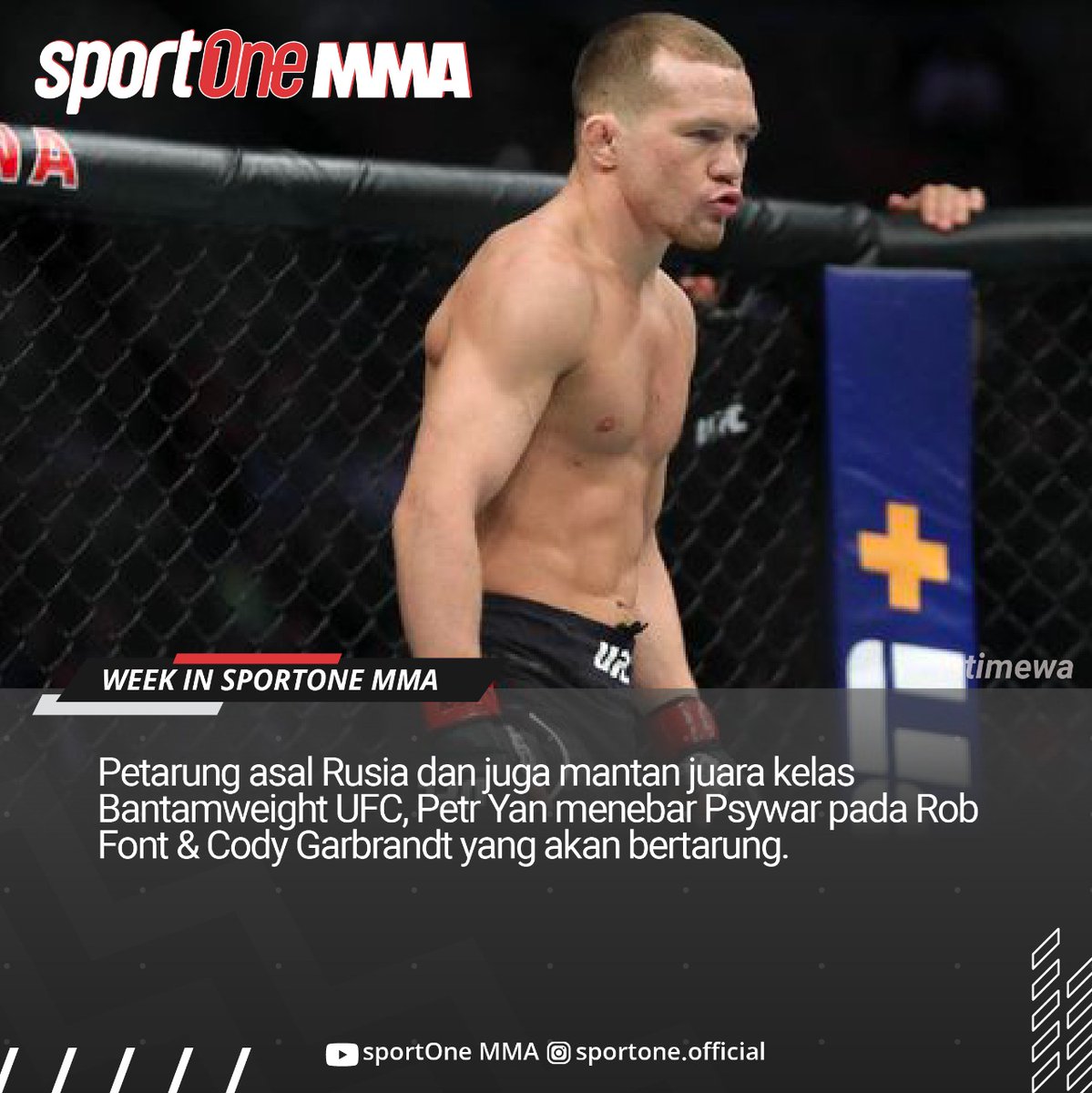 tvOneNews's tweet photo. Week in sportOne di minggu terakhir kali ini membahas berita mulai dari Kamaru Usman yang menilai Charles Oliveira belum selevel dengan Khabib sampai fakta unik dari Hasbulla Magomedov. Tonton videonya di Youtube sportOne! #sportOneMMA #WeekInsportOne https://t.co/htip4YMrpW