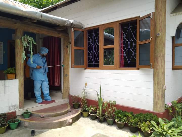JayantaRoyJPG's tweet photo. Distributed face-covers, sanitizers and initiated the process of community sanitization in various COVID affected areas within my parliamentary constituency. Let us all work together to pull humanity out of the #COVID19 crisis.#7YearsOfSeva #7yearsofmodi https://t.co/X9zbXgLhtp