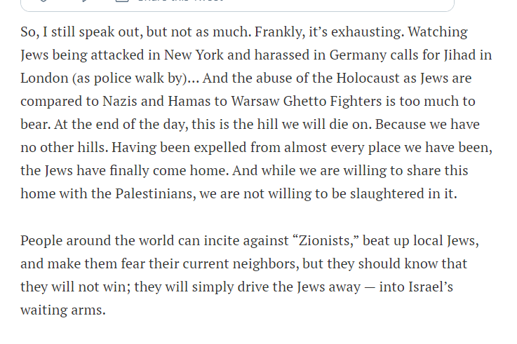 songsofyoni's tweet photo. This passage right here by @skjask is exactly my approach. Rather than waste time debating the #Instafada with facts people ignore, I usually point them to links where others have done it better.
I'd rather focus on all the new immigrants we'll soon have in #Israel.
#MakeAliyah https://t.co/1c3YVqMyQa