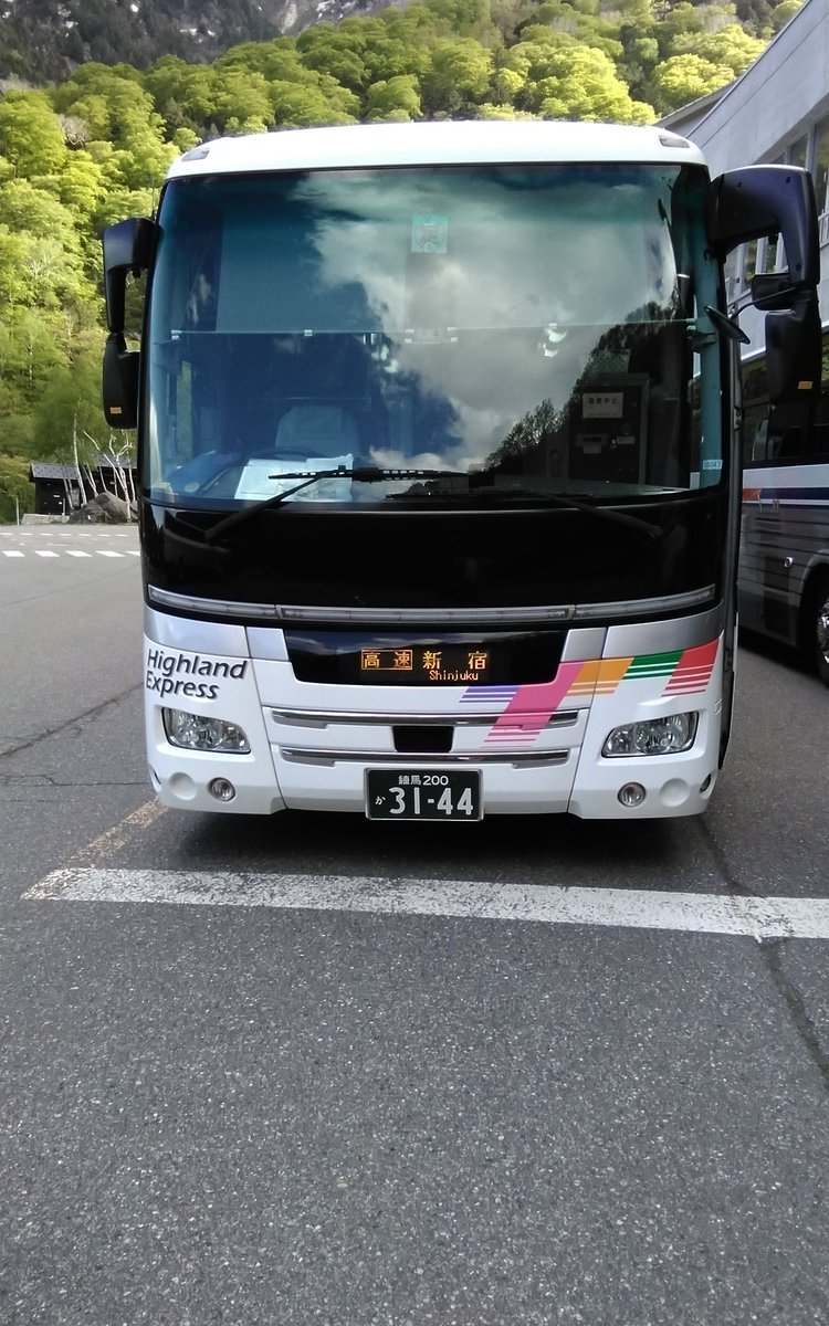 ジェントル 道東 さわやか信州号 扇沢駅からはアルピコ交通東京で帰ります 梓川saで休憩 ジェントル乗りバス