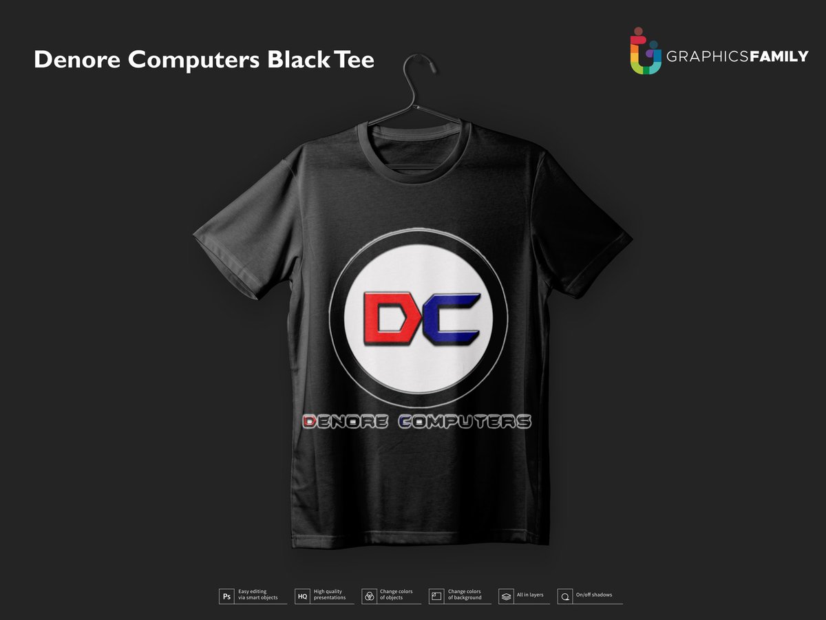 Denorecomputers's tweet image. @Denorecomputers Black Tee #black #tshirt #merch #design