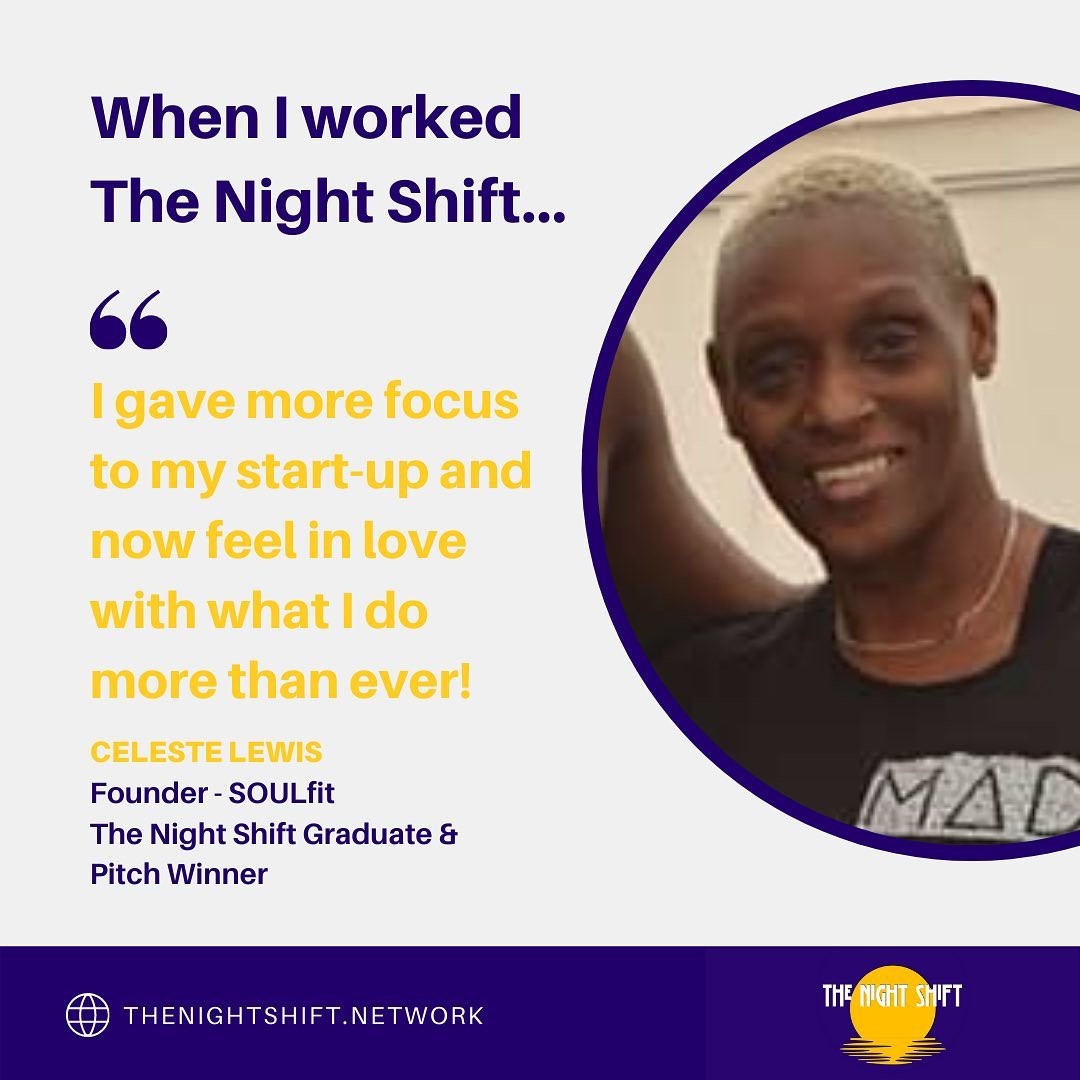 TheNShift's tweet photo. Meet Celeste, founder of SOULfit providing uplifting and empowering high impact fitness classes to adults of all ages. Our pitching event winner of 6 month membership @impactbrixton@impabid writing &amp; a space offer to hold fitness classes!

#thenightshift #brixtonbusiness https://t.co/mw0XT5qsiV
