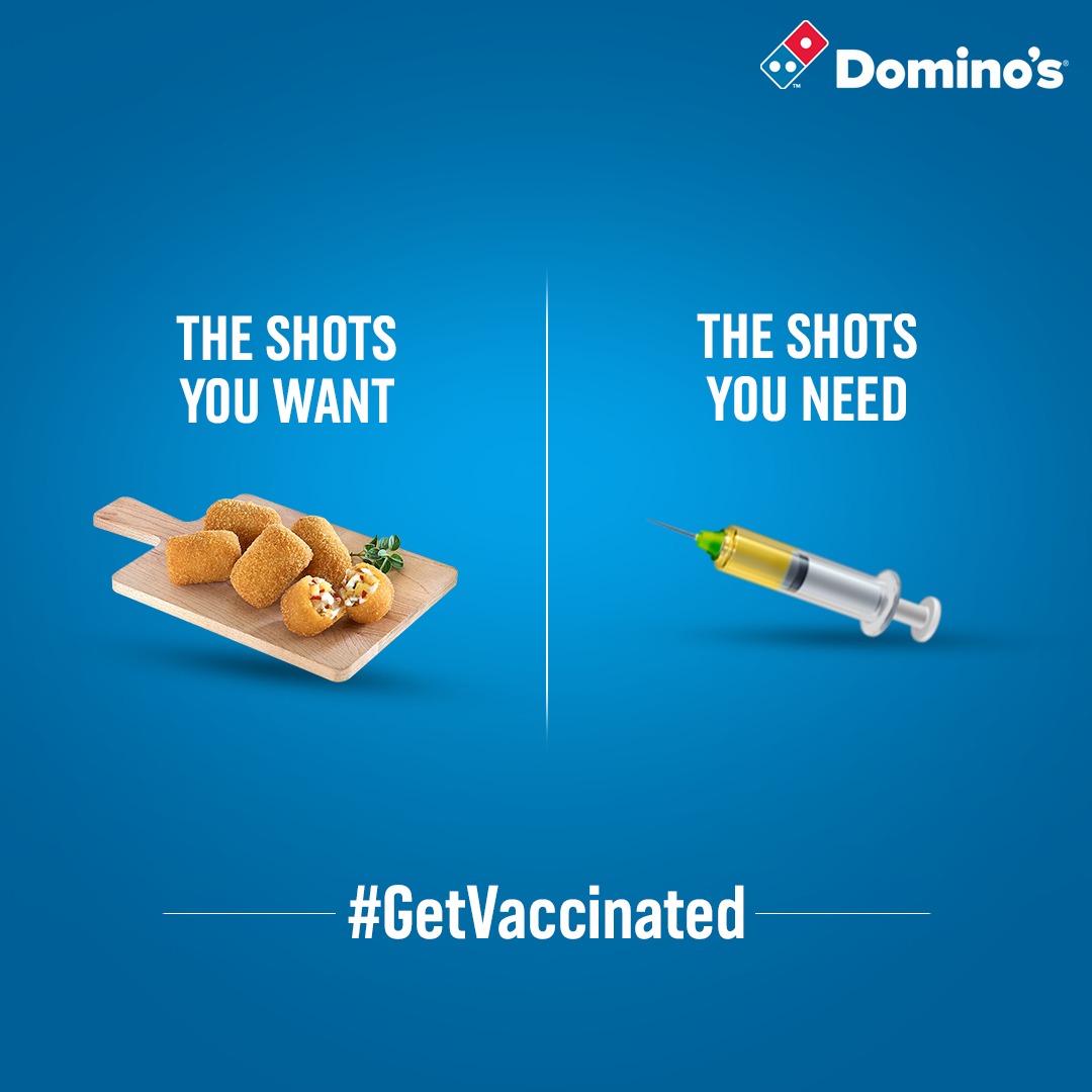 Vaccine dominos Domino's Pizza