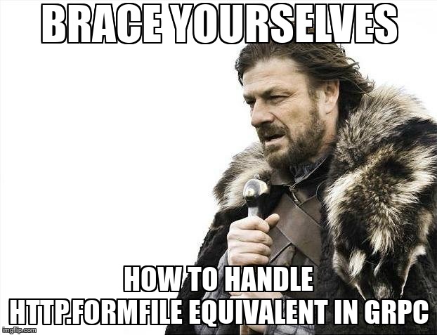 overflow_meme's tweet image. How to handle http.FormFile equivalent in grpc stackoverflow.com/questions/6775… #proto #grpc #grpcgo